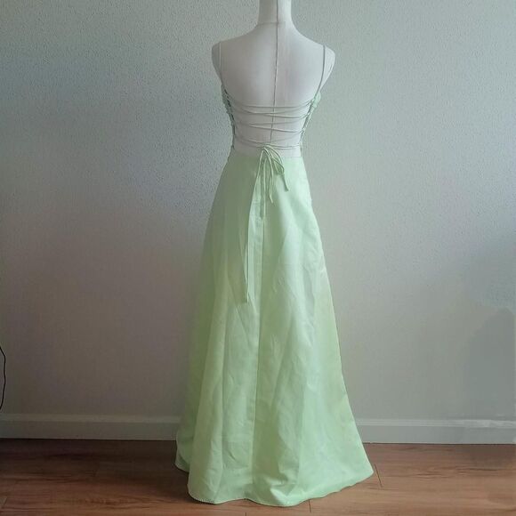 Y2K Sparkly Floral Ruched Fairy Prom Dress - Picture 2 of 8